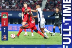 中超河南队1-1梅州客家 阿奇姆彭破门 莫里斯扳平