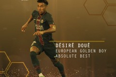 大巴黎球星杜埃获得欧洲金童奖 上赛季随队获得三冠王