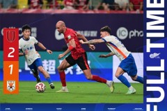 中超成都蓉城2-1山东泰山 费利佩梅开二度 王大雷染红