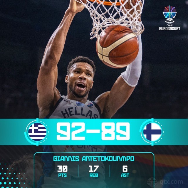 希腊男篮险胜芬兰