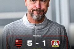 勒沃库森1-5不敌弗拉门戈U20 滕哈赫遭遇执教开门红